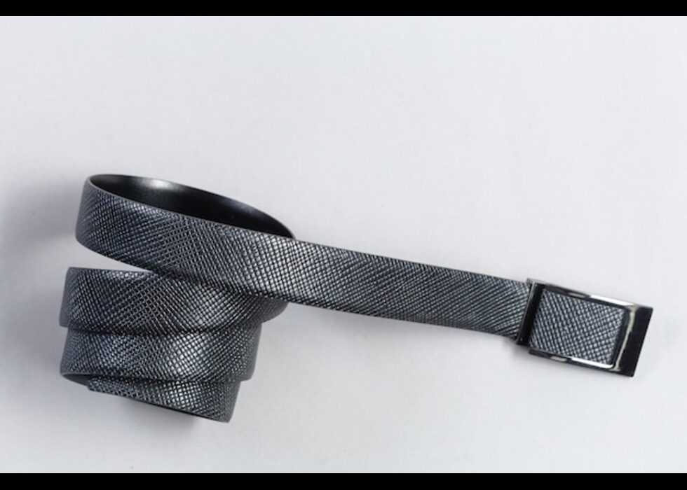 leather belt slide belt buckle